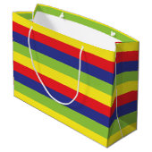 Birthday Robots Large Gift Bag Large Cadeauzakje (Achterkant Gekanteld)