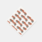 Birthday rode racewagen servet (Hoek)