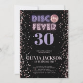 Birthday Roos Gold Disco Fever Kaart (Voorkant)