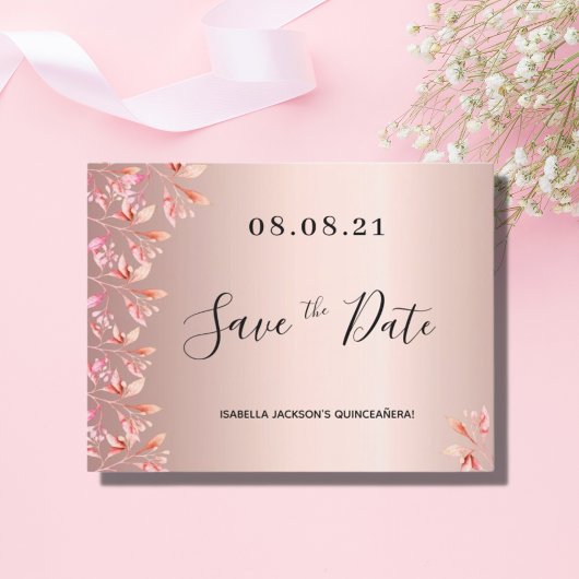 Birthday roos goudroze bloemen met uitzondering va briefkaart