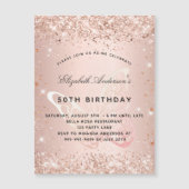 Birthday roos goudvlinder, magneet (Voorkant)