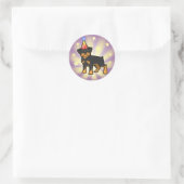 Birthday Rottweiler Ronde Sticker (Tas)