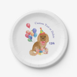Birthday Ruby Cavalier King Charles Spaniel   Papieren Bordje