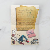 Birthday Rum Cake Kaart (Binnen)