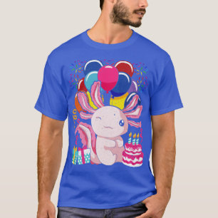 Birthday Salamander Pet Mexicaanse amfibische Axol T-shirt