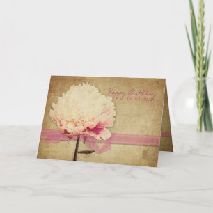 Birthday - Secret Pal -  volken, bloem Kaart