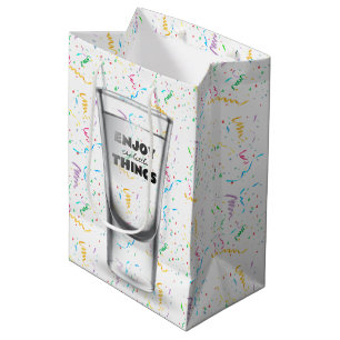 Birthday Shot Glass in Confetti Medium Cadeauzakje