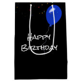 Birthday Shot Glass met tekst en Confetti Medium Cadeauzakje (Achterkant)