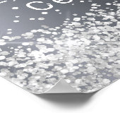 Birthday Silglitter heet welkom Poster (Hoek)