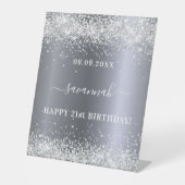 Birthday Silglitter heet welkom Reclamebord Met Voetstuk (Voorkant)
