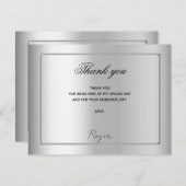 Birthday Silver mannen Bedankkaart (Voorkant / Achterkant)