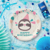 Birthday Sloth Papieren Bordje (Feest)