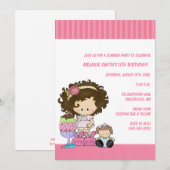 Birthday & Slumber Party Uitnodigingen (Voorkant / Achterkant)