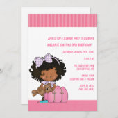 Birthday & Slumber Party Uitnodigingen (Voorkant / Achterkant)