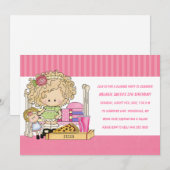 Birthday & Slumber Party Uitnodigingen (Voorkant / Achterkant)