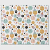 Birthday Smile White Cadeaupapier (Vlak)