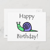 Birthday Snagel Briefkaart (Voorkant / Achterkant)