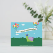 Birthday Snail Pun Briefkaart (Staand voorkant)