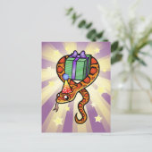 Birthday Snake Briefkaart (Staand voorkant)