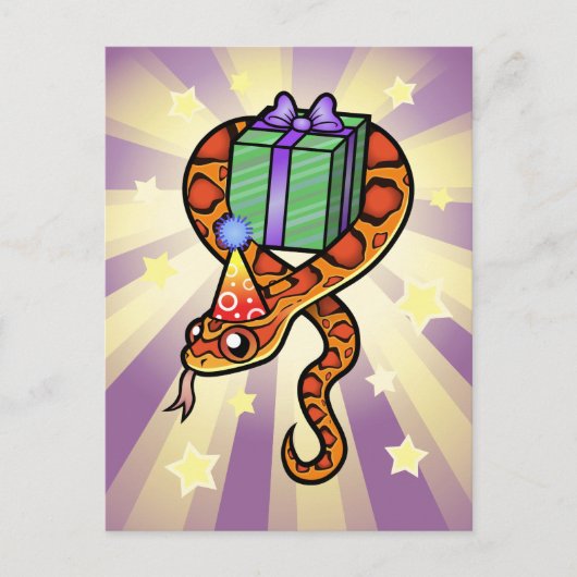 Birthday Snake Briefkaart (Voorkant)