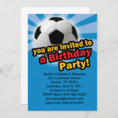 Birthday Soccer Uitnodiging (Voorkant / Achterkant)