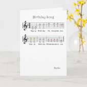 BIRTHDAY SONG KAART (Gele Bloem)