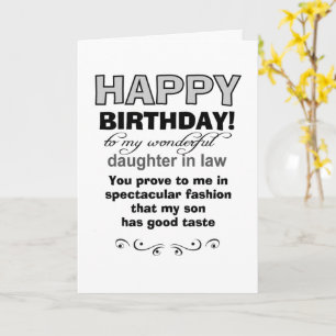 Birthday son's goede smaak kaart