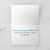 Birthday Spring Summer Flowers Cute Kaart (Binnen)