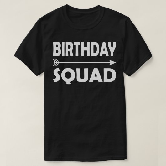Birthday Squad T-shirt (Design voorkant)