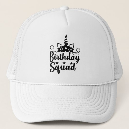 Birthday squad trucker pet (Voorkant)