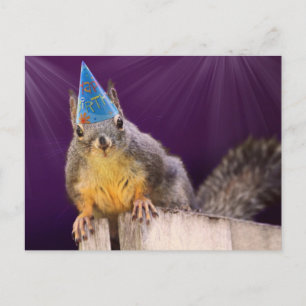 Birthday Squirrel Foto Briefkaart
