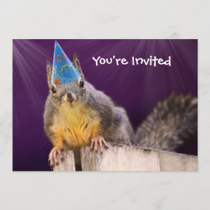 Birthday Squirrel Foto Kaart