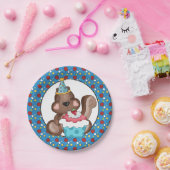 Birthday squirrel party paper bord (Feest)