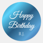 Birthday Sticker | Custom Monogram (Devant)