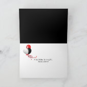 Birthday-streepjescode met rode laser kaart (Binnen)