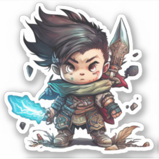 Birthday superheld kind design sticker