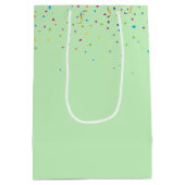 Birthday Tabby Cat met Confetti Medium Cadeauzakje (Achterkant)