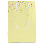 Birthday Tabby Cat met Confetti Medium Cadeauzakje (Achterkant)