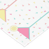 Birthday Table Runner, confetti gekleurde martini' Korte Tafelloper (Hoek)