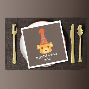 Birthday Teddy Bear die een Pet van de Partij van Servet
