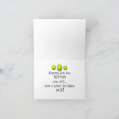 Birthday Tennis Ace Kaart (Binnen)