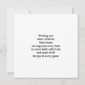 🎾 Birthday Tennis-platte kaart (Achterkant)