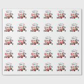 Birthday Theme Race Car Racing Kind Cadeaupapier (Vlak)