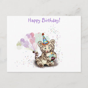 Birthday Tiger Briefkaart