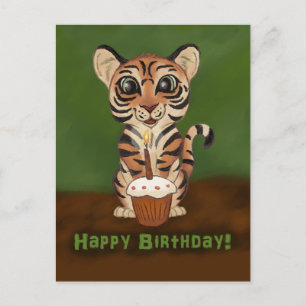 Birthday Tiger Briefkaart