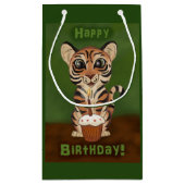 Birthday Tiger Klein Cadeauzakje (Achterkant)