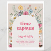 Birthday Time Capsule Sign. (Voorkant)