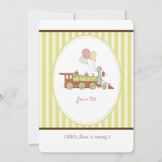 Birthday Train Kaart (Voorkant)