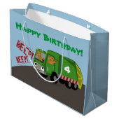 Birthday Trash Truck Groot Cadeauzakje (Achterkant Gekanteld)