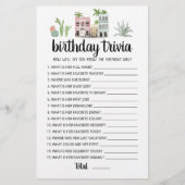 Birthday Trivia editable game (Voorkant)